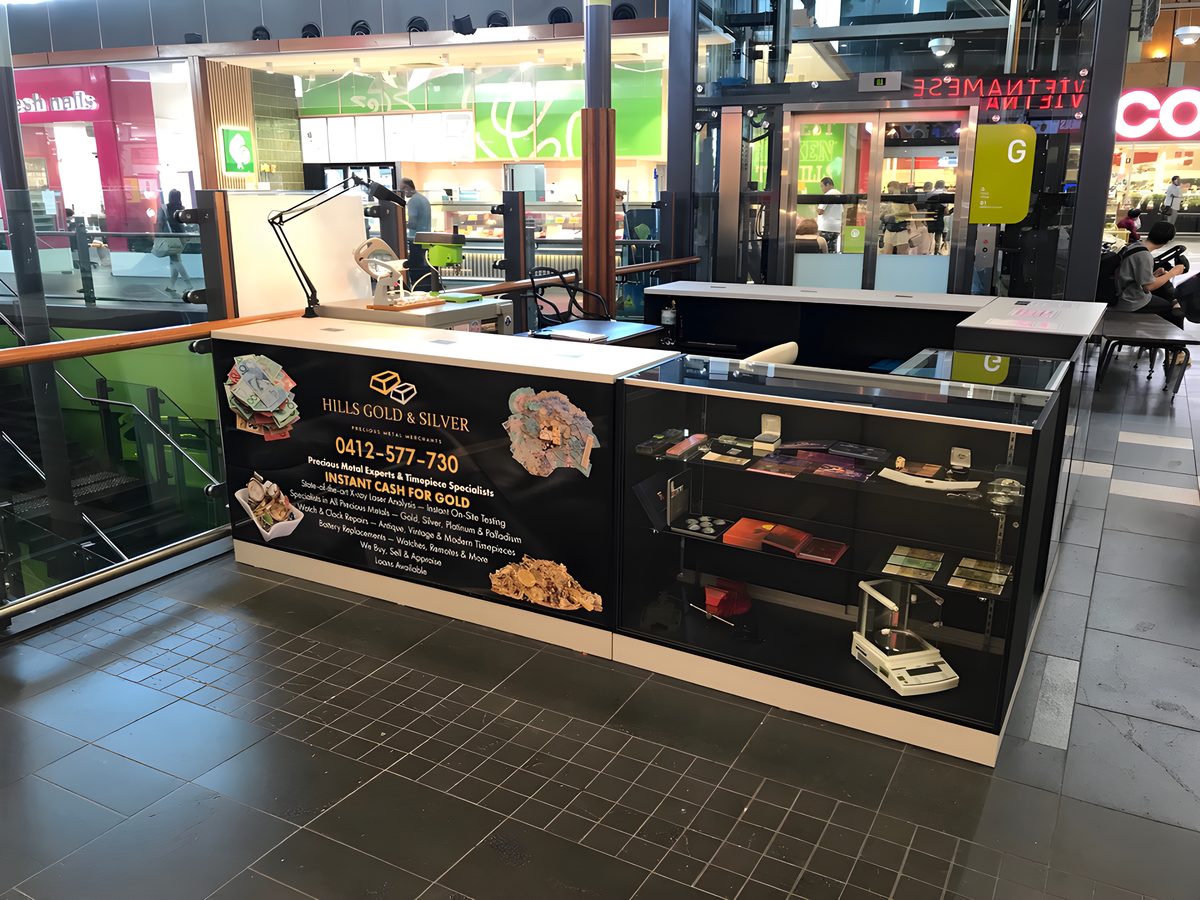 The Hills Gold & Silver counter at Rouse Hill Town Centre
